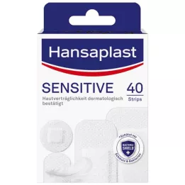 HANSAPLAST Hypoalergenní proužky Sensitive Plaster, 40 ks