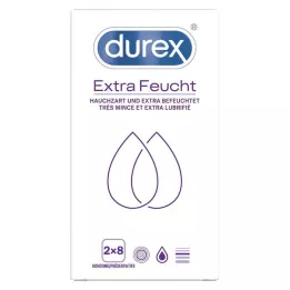 DUREX Extra vlhký kondom Double Pack, 2x8 ks