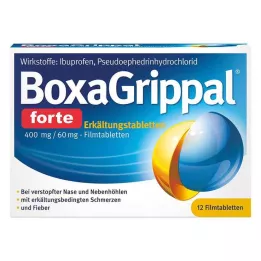 studená tabletaBOXAGRIPPAL forte. 400 mg/60 mg FTA, 12 ks