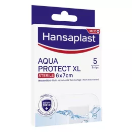 HANSAPLAST Krytí na rány Aqua Protect sterilní 6x7 cm, 5 ks
