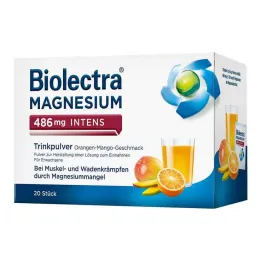 Biolectra Magnesium 486 mg intenzivní prášek na pití Ora-Man., 20 ks