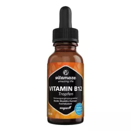 VITAMIN B12 100 µg vysoké dávky veganských kapek, 50 ml
