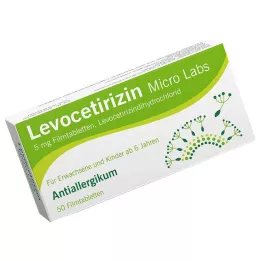 LEVOCETIRIZIN Micro Labs 5 mg potahované tablety, 50 ks
