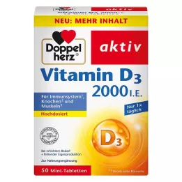 DOPPELHERZ Vitamin D3 2000 I.E. tablety, 50 ks
