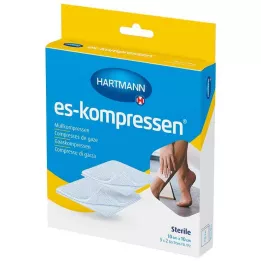 ES-KOMPRESSEN sterilní 10x10 cm 8-vrstvý 17-vrstvý, 5X2 ks