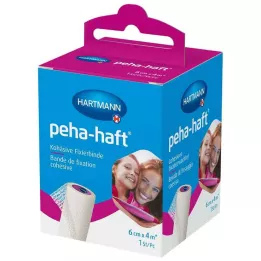 PEHA-HAFT Fixační obvaz bez latexu 6 cmx4 m OTC, 1 ks