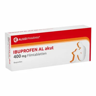 IBUPROFEN AL akutní 400 mg potahované tablety, 50 ks IBUPROFEN AL akutní 400 mg potahované tablety, 50 ks