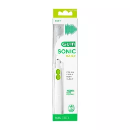 GUM SONIC DAILY Sonický zubní kartáček bílý, 1 kus