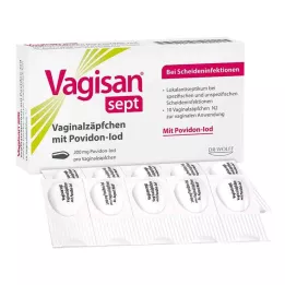 VAGISAN septové vaginální čípky s povidon-jodem, 10 ks