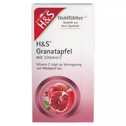 H&S Granátové jablko s filtračními sáčky s vitamínem C, 20X2 g
