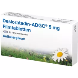 Desloratadin-adgc 5 mg potahované tablety, 20 ks