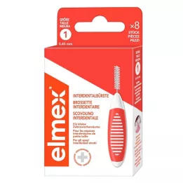 ELMEX Mezizubní kartáčky ISO velikost 1 0,45 mm oranžové, 8 ks