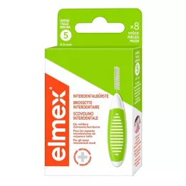 ELMEX Mezizubní kartáčky ISO velikost 5 0,8 mm zelené, 8 ks