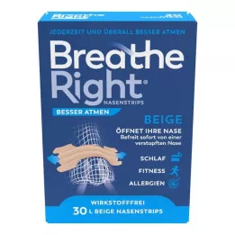 BESSER Nosní zátka Atmen Breathe Right velká béžová, 30 ks