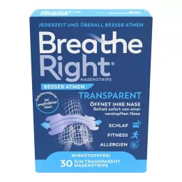BESSER Nosní zátka Atmen Breathe Right normální průhledná, 30 ks