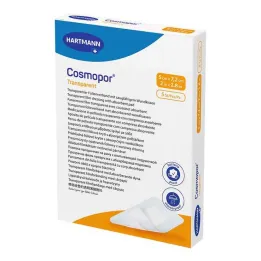 Cosmopor průhledný filmový obvaz 5x7,2 cm sterilní, 5 kusů