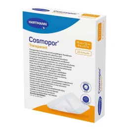 Cosmopor průhledný filmový obvaz 10x12 cm sterilní, 25 kusů