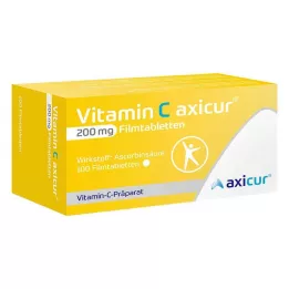 VITAMIN C AXICUR 200 mg potahované tablety, 100 ks