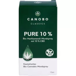 CANOBO Čistý 10% bio CBD Mundspray, 10 ml