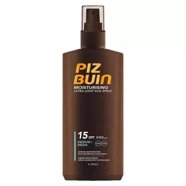 PIZ Buin zvlhčující ultra světlý sluneční sprej LSF 15, 200 ml