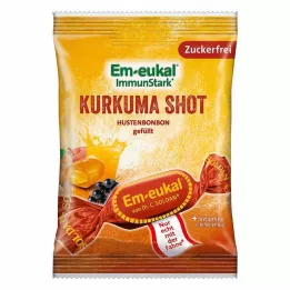 EM-EUKAL Bonbony Turmeric Shot plněné bez cukru, 75 g