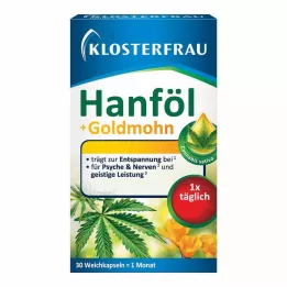 KLOSTERFRAU Konopný olej + zlaté tobolky máku, 30 ks. Kapsle, 30 ks