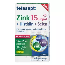 TETESEPT Zinc 15 Depot+Histidin+Selenium potahované tablety, 30 ks