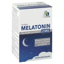 MELATONIN 2 mg plus tobolky chmele a meduňky, 120 kusů