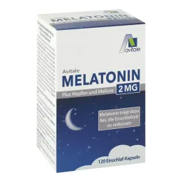 Melatonin 2 mg plus tobolky s chmelem a meduňkou, 120 kusů