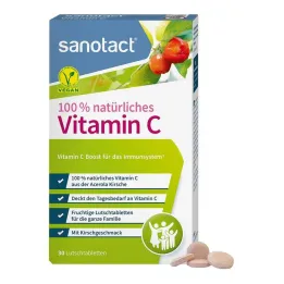 100% Přírodní vitamín C sanotact pastilky, 30 ks