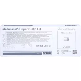 MEDUNASAL-Heparin 500 I.U. ampule, 10x5 ml