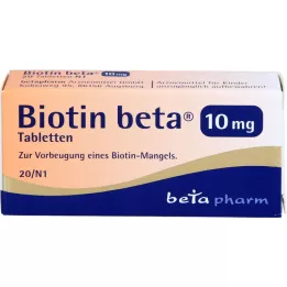 BIOTIN BETA 10 mg tablety, 20 ks