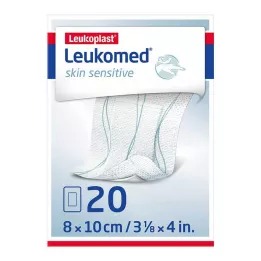 LEUKOMED citlivá kůže sterilní 8x10 cm, 20 ks