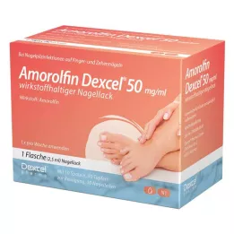 AMOROLFIN Dexcel 50 mg/ml aktivní složka lak na nehty, 2,5 ml