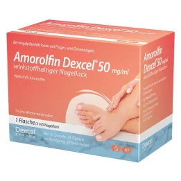 Amorolfin Dexcel® 50 mg/ml aktivní lak na nehty, 3 ml