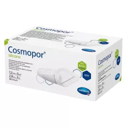 COSMOPOR silikonové krytí na rány 5x7,2 cm, 50 ks