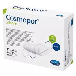COSMOPOR silikonové krytí na rány 8x10 cm, 10 ks