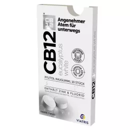 CB12 boost Eukalyptová bílá žvýkačka, 10 kusů