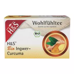 H&amp;S Bio zázvorovo-kurkumové filtrační sáčky, 20X1,25g