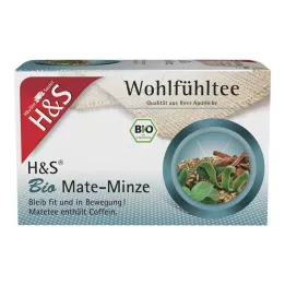 H&amp;S Organic Mate Mint filtrační sáčky, 20X1,8g