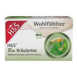 H&amp;S Organické filtrační sáčky na bylinný čaj, 20X1,5g