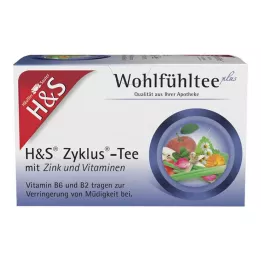 H&amp;S cyklus čaj se zinkem a vitamíny filtrační sáčky, 20X1,5 g