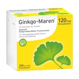 GINKGO-MAREN 120 mg potahované tablety, 200 ks