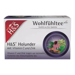 H&S Bezinky s vitamínem C a zinkovými filtračními sáčky, 20X2,5 g
