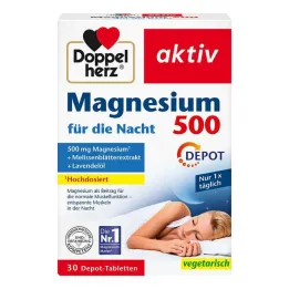 Doppelherz Magnesium 500 pro tablety na noc, 30 ks