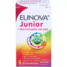 EUNOVA Junior žvýkací tablety s příchutí pomeranče, 30 ks