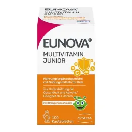Eunova Junior žvýkací tablety s příchutí pomeranče, 100 ks