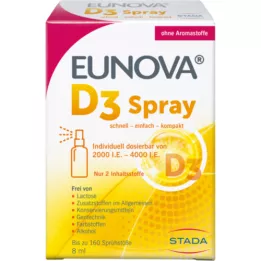 EUNOVA Spray vitamínu D3, 8 ml
