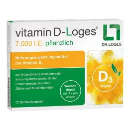 VITAMIN D-LOGES 7 000 IU bylinný týdenní depot, 60 ks