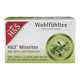 H&amp;S Čaj z jmelí se selenem a vitamíny filtrační sáčky, 20X2 g